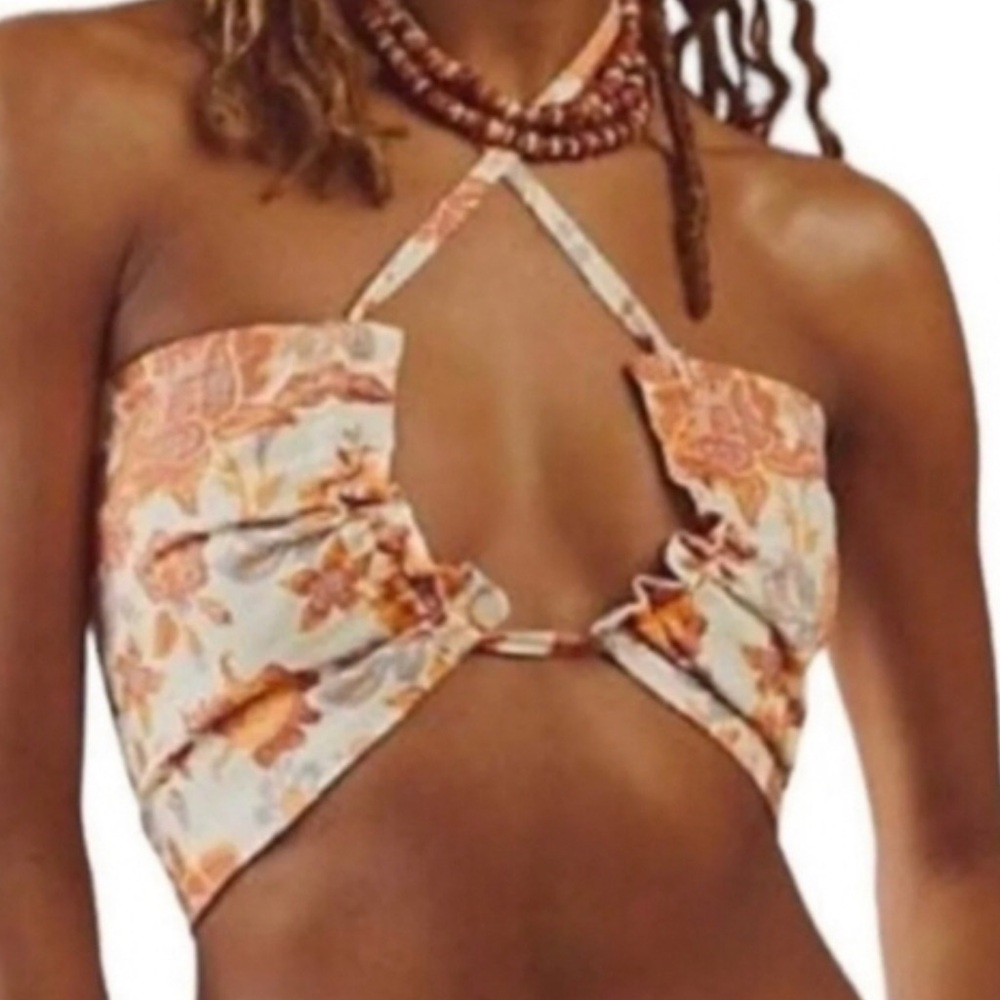 Free People Summer Of Love Convertible Bandeau Top Women Color Natural/Un Size M